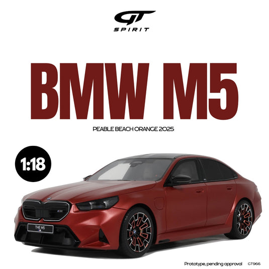 Bmw M5 PEABLE BEACH ORANGE 2025 GT SPIRIT 1:18