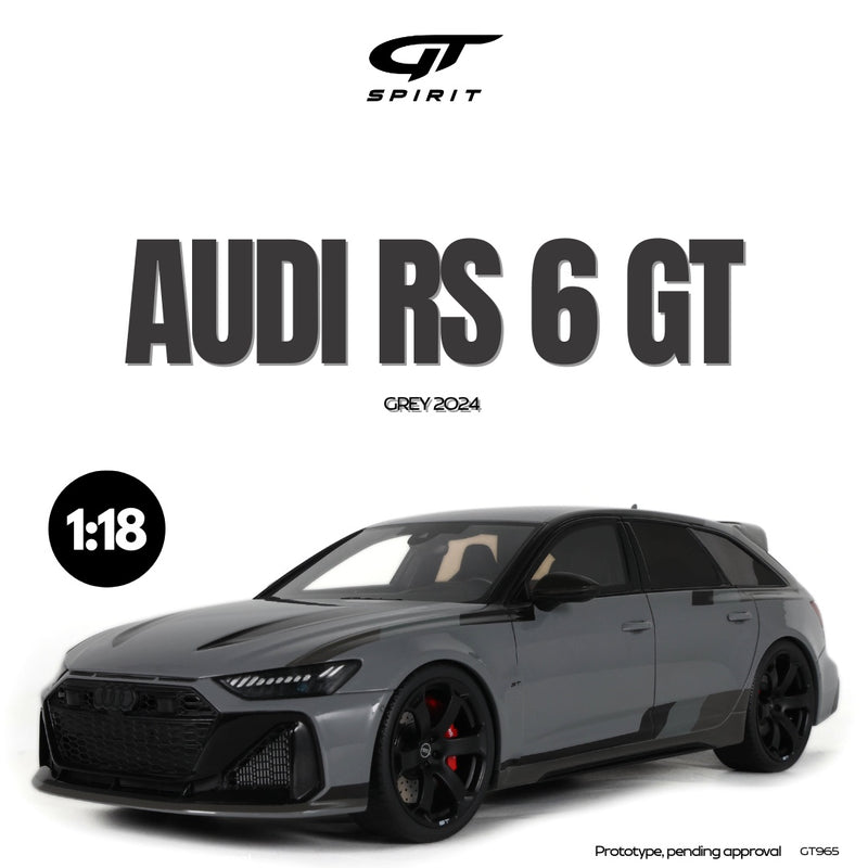 Load image into Gallery viewer, Audi RS 6 GT GREY 2024 GT SPIRIT 1:18
