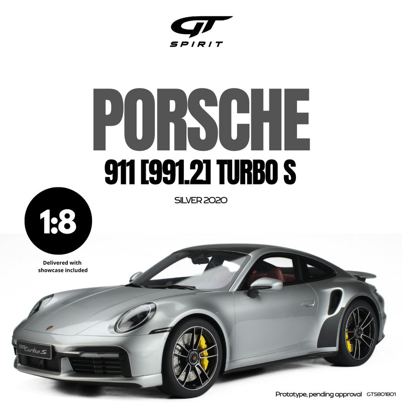 Load image into Gallery viewer, Porsche 911 [992.1] TURBO S SILVER 2020 GT SPIRIT 1:8
