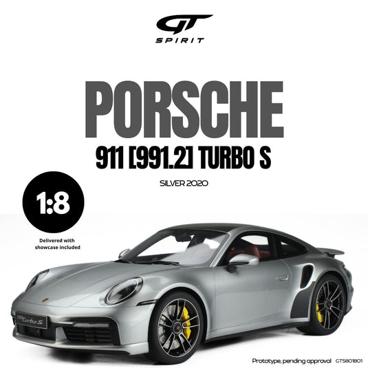 Porsche 911 [992.1] TURBO S SILVER 2020 GT SPIRIT 1:8