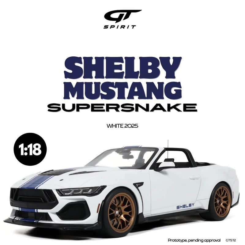 Load image into Gallery viewer, Ford SHELBY MUSTANG SUPERSNAKE WHITE 2025 GT SPIRIT 1:18
