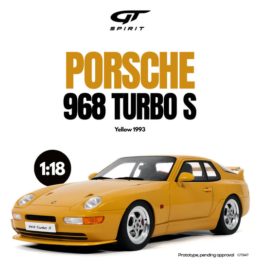 Porsche 968 TURBO S YELLOW 1993 GT SPIRIT 1:18