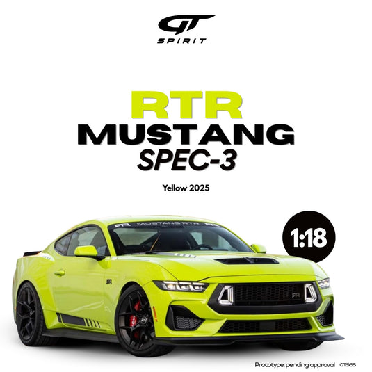 Ford RTR MUSTANG SPEC-3 YELLOW 2025 GT SPIRIT 1:18
