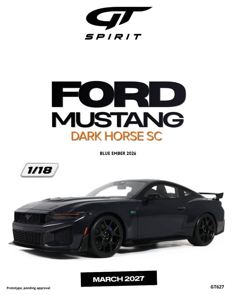 Load image into Gallery viewer, FORD MUSTANG DARK HORSE SC BLUE EMBER 2026 GT SPIRIT 1:18
