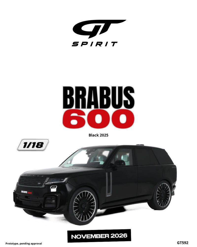 Laad de afbeelding in de Gallery-viewer, BRABUS 600 ZWART 2025 GT SPIRIT 1:18
