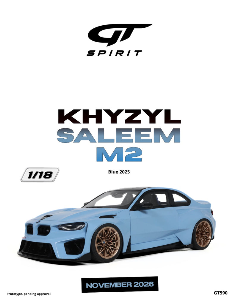 Load image into Gallery viewer, BMW M2 KHYZYL SALEEM BLUE 2025 GT SPIRIT 1:18
