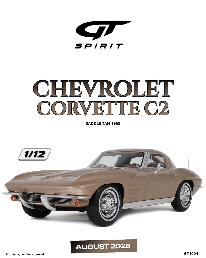 Load image into Gallery viewer, CHEVROLET CORVETTE C2 SADDLE TAN 1963 GT SPIRIT 1:12
