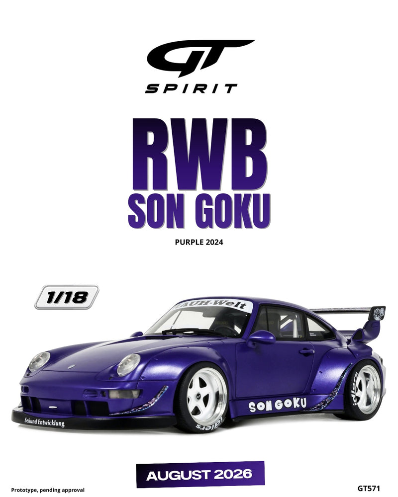 Load image into Gallery viewer, PORSCHE RWB SON GOKU PURPLE 2024 GT SPIRIT 1:18
