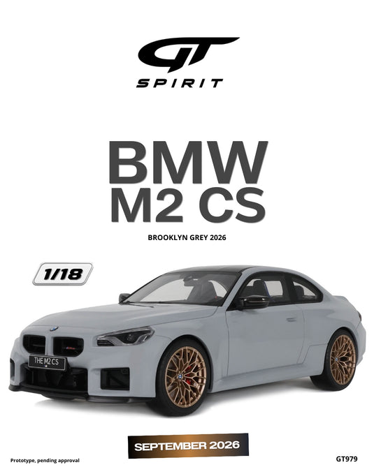 BMW M2 CS BROOKLYN GREY 2026 GT SPIRIT 1:18