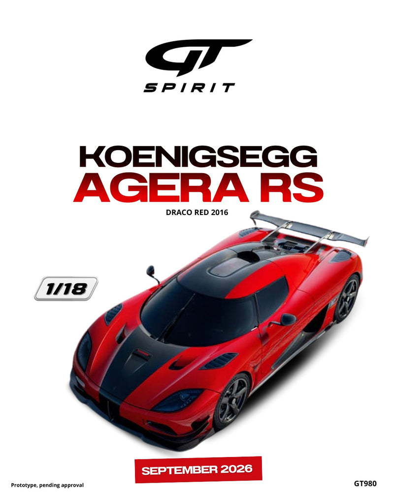 Chargez l'image dans la visionneuse de la galerie, KOENIGSEGG AGERA RS DRACO ROUGE 2016 GT SPIRIT 1:18
