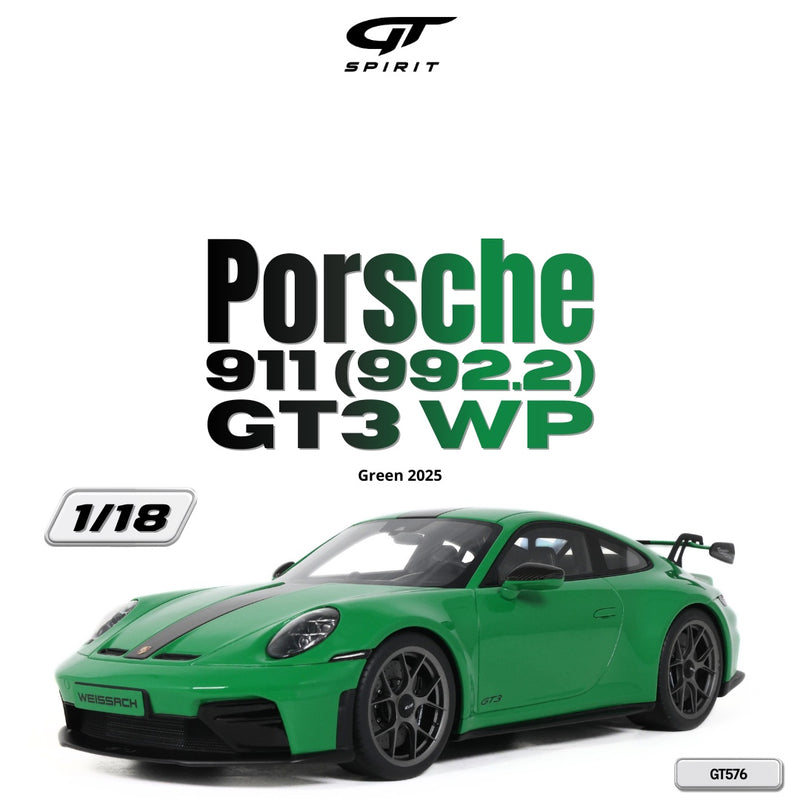 Chargez l'image dans la visionneuse de la galerie, PORSCHE 911 [992.2] GT3 WP VERT 2025 GT SPIRIT 1:18
