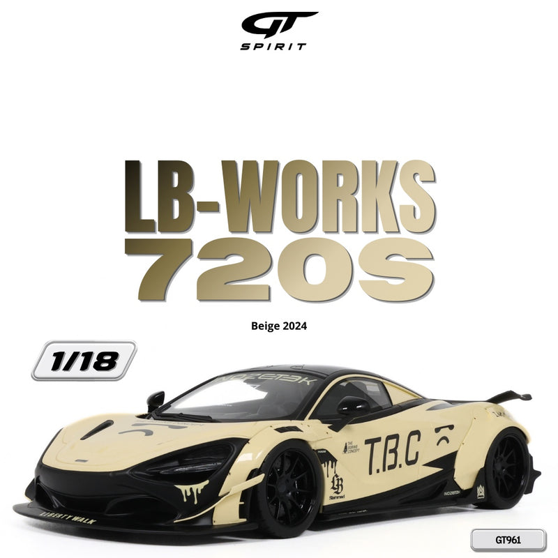 Chargez l'image dans la visionneuse de la galerie, McLaren LB-WORKS 720S BEIGE 2024 GT SPIRIT 1:18
