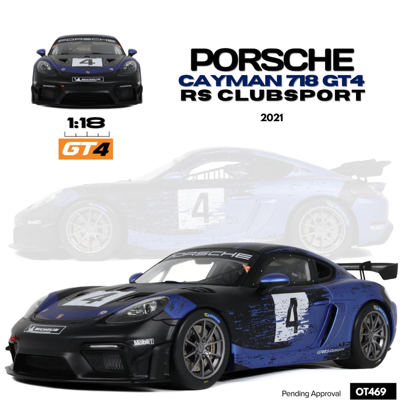 Load image into Gallery viewer, Porsche CAYMAN 718 GT4 RS CLUBSPORT 2021 OTTOmobile 1:18
