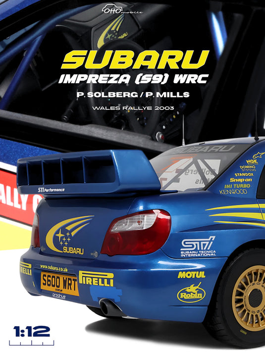 Subaru IMPREZA (S9) WRC BLUE P. SOLBERG WALES RALLYE 2003 OTTOmobile 1:12