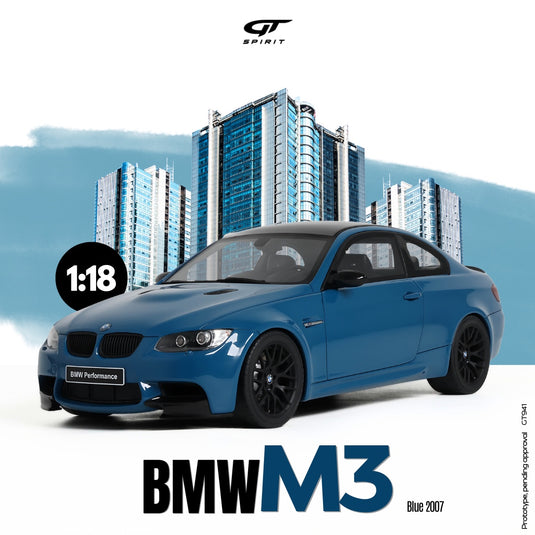 Bmw M3 E92 BLUE 2007 GT SPIRIT 1:18