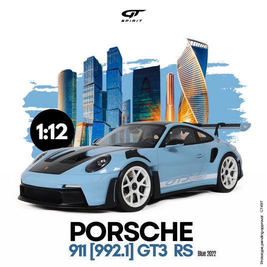Porsche 911 [992.1] GT3 RS BLUE 2022 GT SPIRIT 1:12