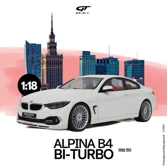Bmw ALPINA B4 BI-TURBO WHITE 2014 GT SPIRIT 1:18