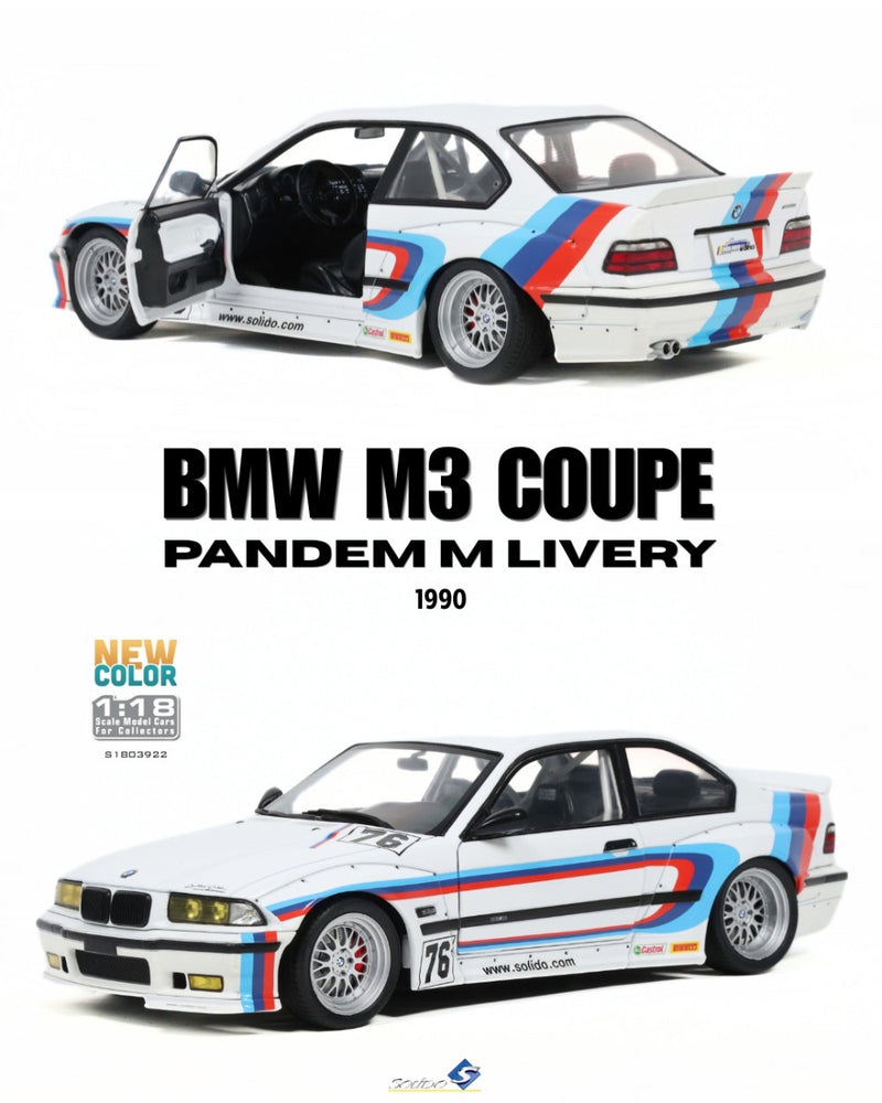 Load image into Gallery viewer, BMW M3 COUPE PANDEM M LIVERY 1990 SOLIDO 1:18
