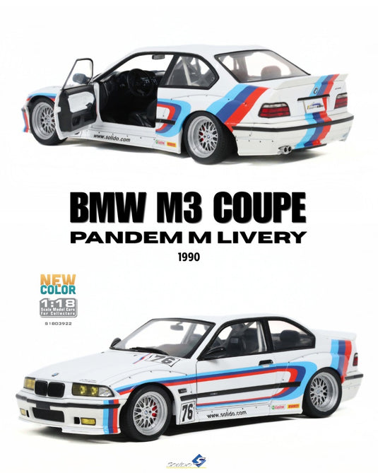 BMW M3 COUPE PANDEM M LIVERY 1990 SOLIDO 1:18