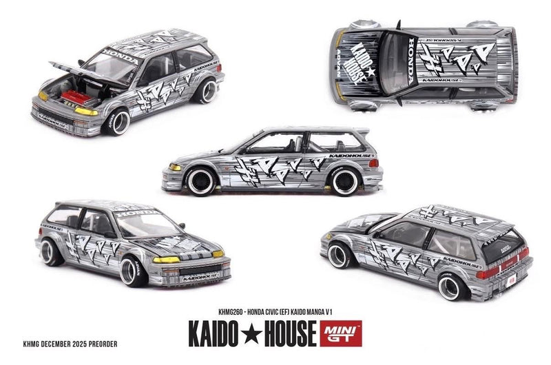 Chargez l'image dans la visionneuse de la galerie, Honda CIVIC (EF) KAIDO MANGA V1 1987 MINI GT 1:64
