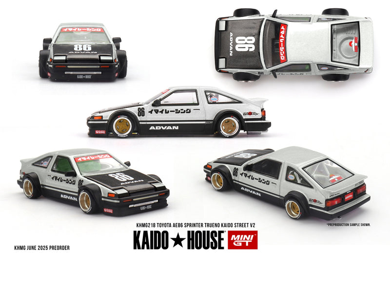 Load image into Gallery viewer, Toyota AE86 SPRINTER TRUENO KAIDO STREET V2 1983 MINI GT 1:64
