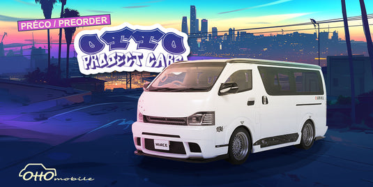 TOYOTA HIACE SUPER GL CUSTOM PEARL WHITE 2008 OTTOmobile 1:18