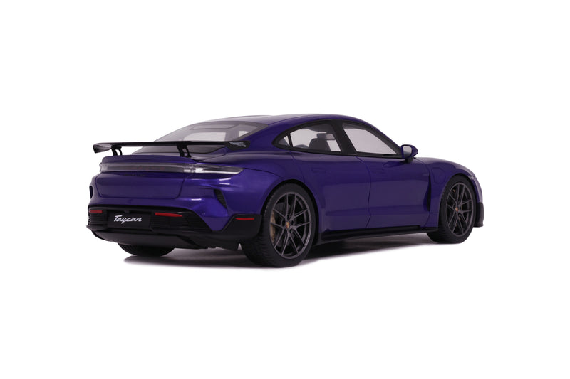 Laad de afbeelding in de Gallery-viewer, Porsche TAYCAN TURBO GT PAARS SKY METALLIC 2023 GT SPIRIT 1:18
