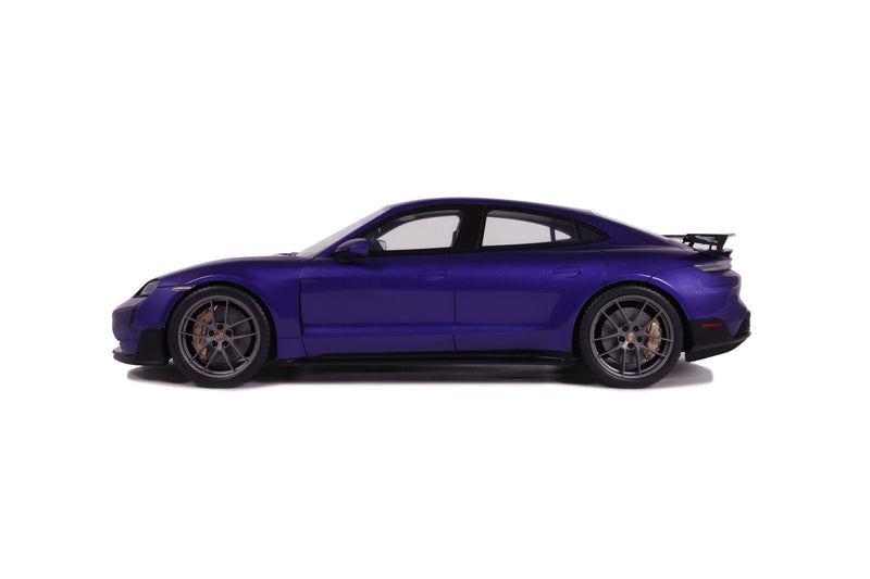 Laad de afbeelding in de Gallery-viewer, Porsche TAYCAN TURBO GT PAARS SKY METALLIC 2023 GT SPIRIT 1:18
