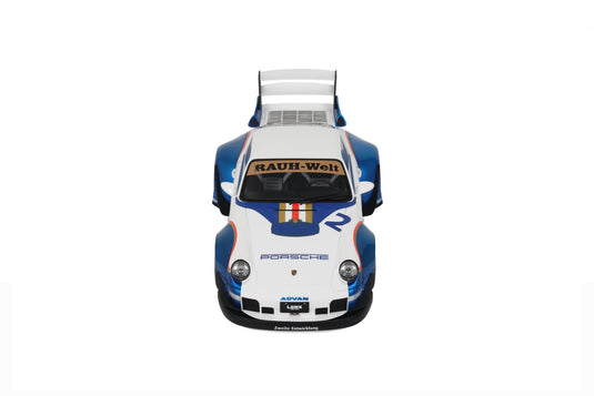 Porsche RWB X LIBERTY WALK WHITE/BLUE 2023 GT SPIRIT 1:18