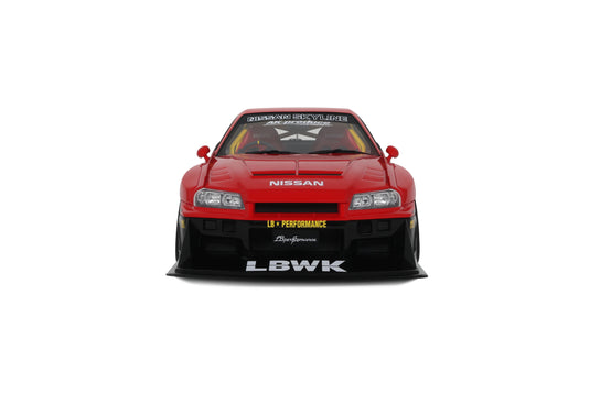 NISSAN SKYLINE R34 GT- R LB SUPER SILHOUETTE RED 2020 GT SPIRIT 1:18