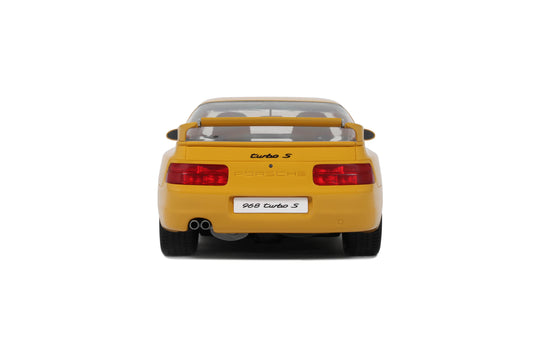 PORSCHE 968 TURBO S JAUNE 1993 GT SPIRIT 1:18