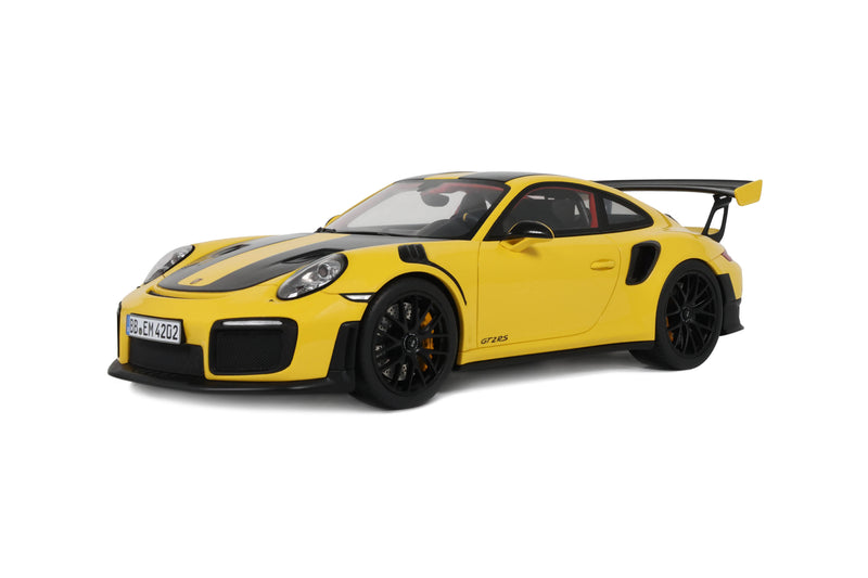 Load image into Gallery viewer, PORSCHE 911 [992.1] GTS2 RS NÜRBURGRING LAP RECORD YELLOW 2017 GT SPIRIT 1:18
