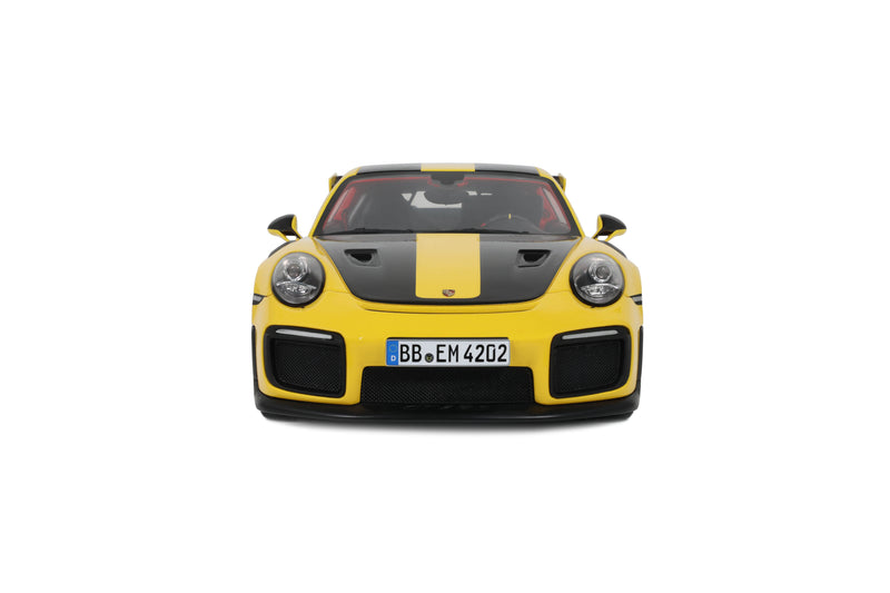Load image into Gallery viewer, PORSCHE 911 [992.1] GTS2 RS NÜRBURGRING LAP RECORD YELLOW 2017 GT SPIRIT 1:18
