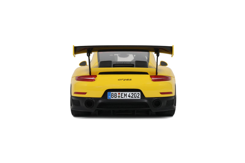 Load image into Gallery viewer, PORSCHE 911 [992.1] GTS2 RS NÜRBURGRING LAP RECORD YELLOW 2017 GT SPIRIT 1:18
