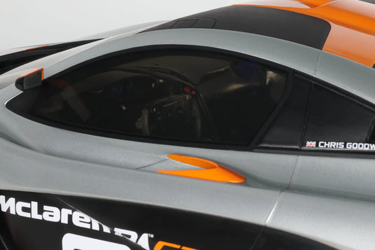 MCLAREN P1 GTR GRIS PEBBLE BEACH 2014 GT SPIRIT 1:8