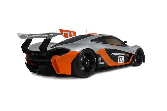 MCLAREN P1 GTR GRIS PEBBLE BEACH 2014 GT SPIRIT 1:8