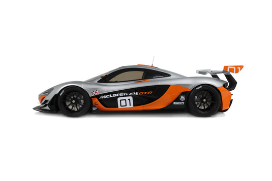 MCLAREN P1 GTR GRIS PEBBLE BEACH 2014 GT SPIRIT 1:8