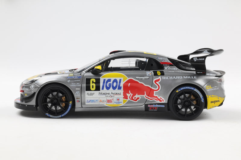 Load image into Gallery viewer, Renault ALPINE A110 RGT+ GREY #6 S.LOEB / L.GODEY RALLYE DU MONT BLANC 2024 SOLIDO 1:18
