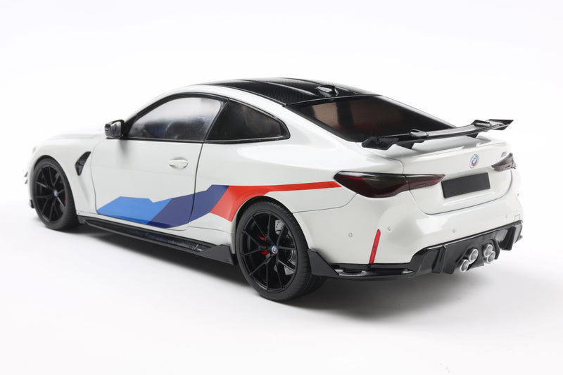 Load image into Gallery viewer, Bmw M4 PERFORMANCE PARTS WHITE &amp; M DECO 2025 SOLIDO 1:18
