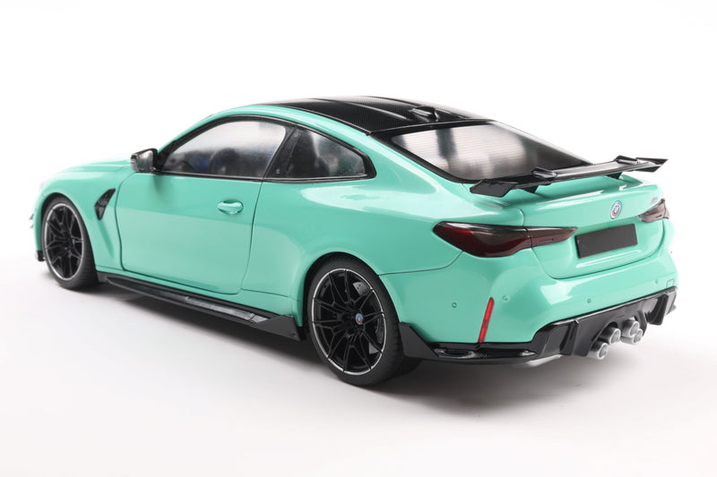 Laad de afbeelding in de Gallery-viewer, Bmw M4 PERFORMANCE SOLIDO WORKS TURKOOIS 2025 SOLIDO 1:18

