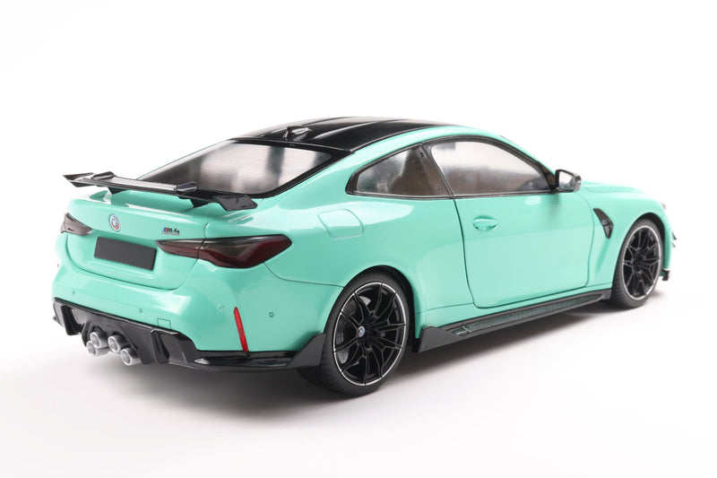 Laad de afbeelding in de Gallery-viewer, Bmw M4 PERFORMANCE SOLIDO WORKS TURKOOIS 2025 SOLIDO 1:18
