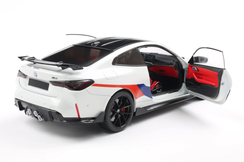 Load image into Gallery viewer, Bmw M4 PERFORMANCE PARTS WHITE &amp; M DECO 2025 SOLIDO 1:18
