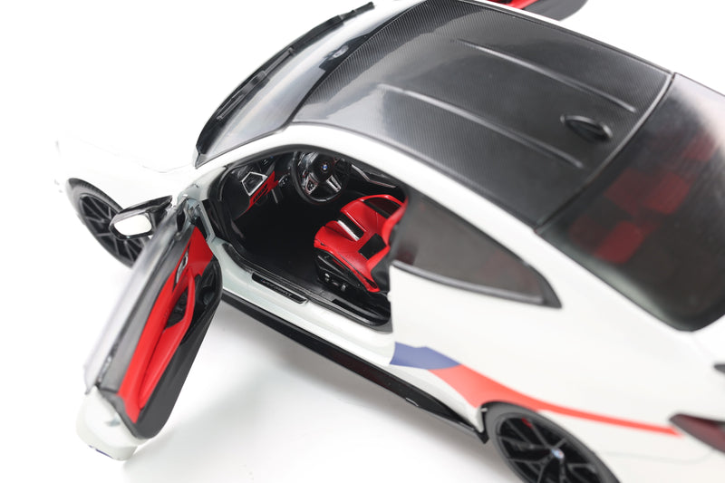 Load image into Gallery viewer, Bmw M4 PERFORMANCE PARTS WHITE &amp; M DECO 2025 SOLIDO 1:18
