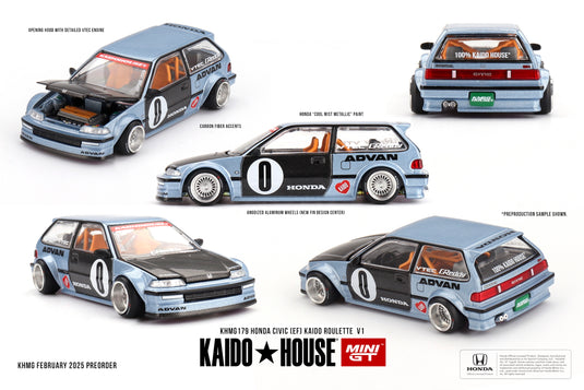 Honda CIVIC (EF) ROULETTE V1 1987 MINI GT 1:64