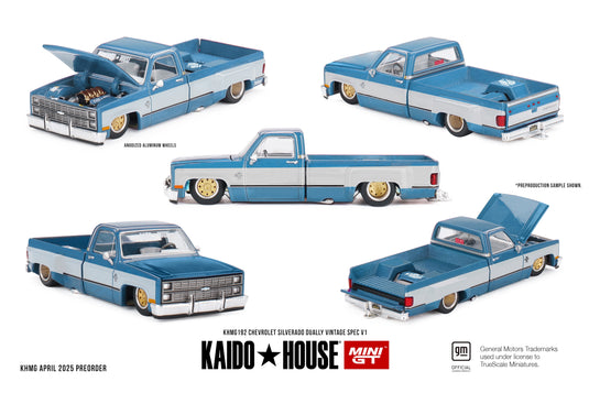 Chevrolet Silverado Dually Vintage Spec V1 KAIDO*HOUSE MINI GT 1:64