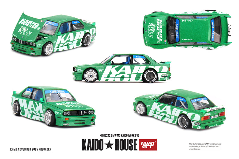 Load image into Gallery viewer, Bmw M3 (E30) KAIDO WORKS V2 1989 MINI GT 1:64
