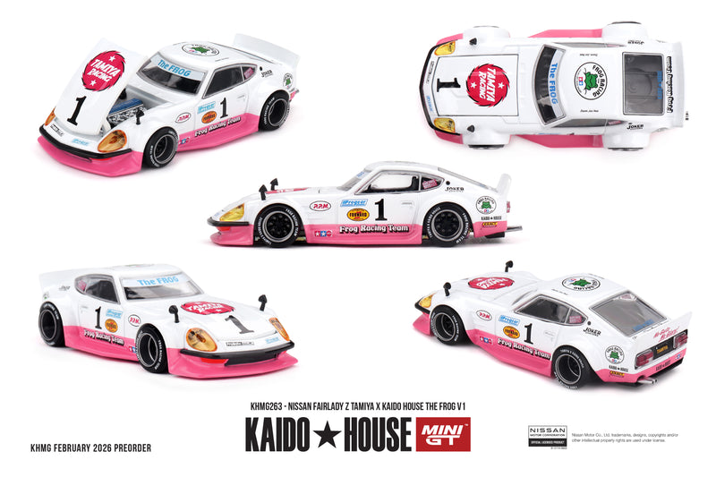 Laad de afbeelding in de Gallery-viewer, Nissan FAIRLADY Z TAMIYA DE KIKKER V1 1969 MINI GT 1:64
