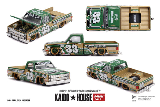 CHEVROLET SILVERADO KAIDO INTIMIDATOR V2 1980 MINI GT 1:64