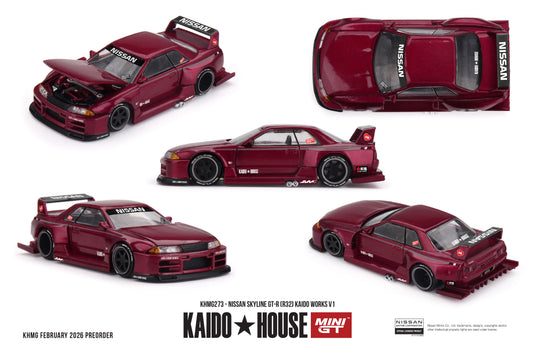 Nissan SKYLINE GTR (R32) KAIDO WORKS V1 1989 MINI GT 1:64