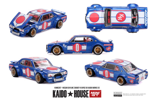 NISSAN SKYLINE GT-R (KPGC10) KAIDO WORKS V3 1969 MINI GT 1:64